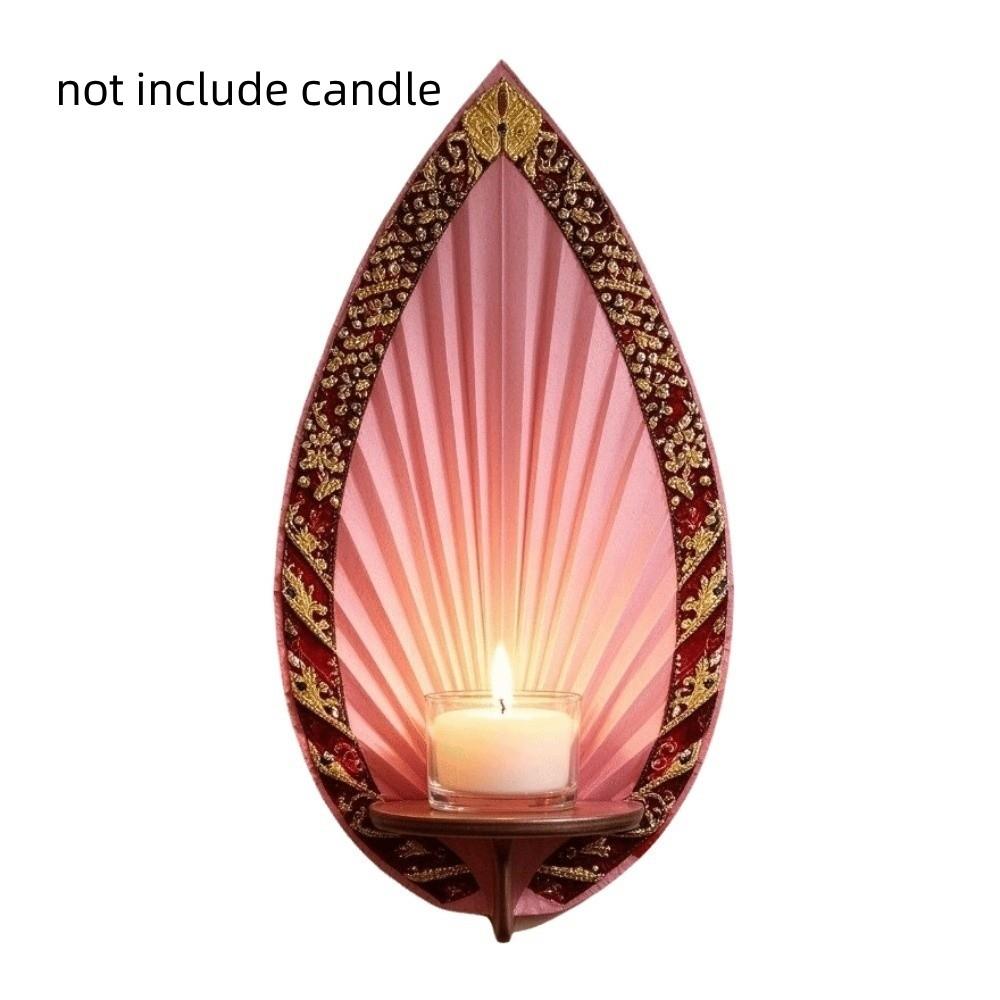 Wooden Wall Mounted Shelf Star Wall Display Stand Tealight Sconce Wall Storage Rack Festival