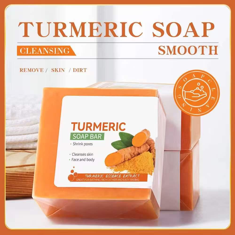 TK Style Handmade Cold Process Soap: Turmeric, Lemon, Kojic Acid, & Ginger for Bath & Face - European & American Market.