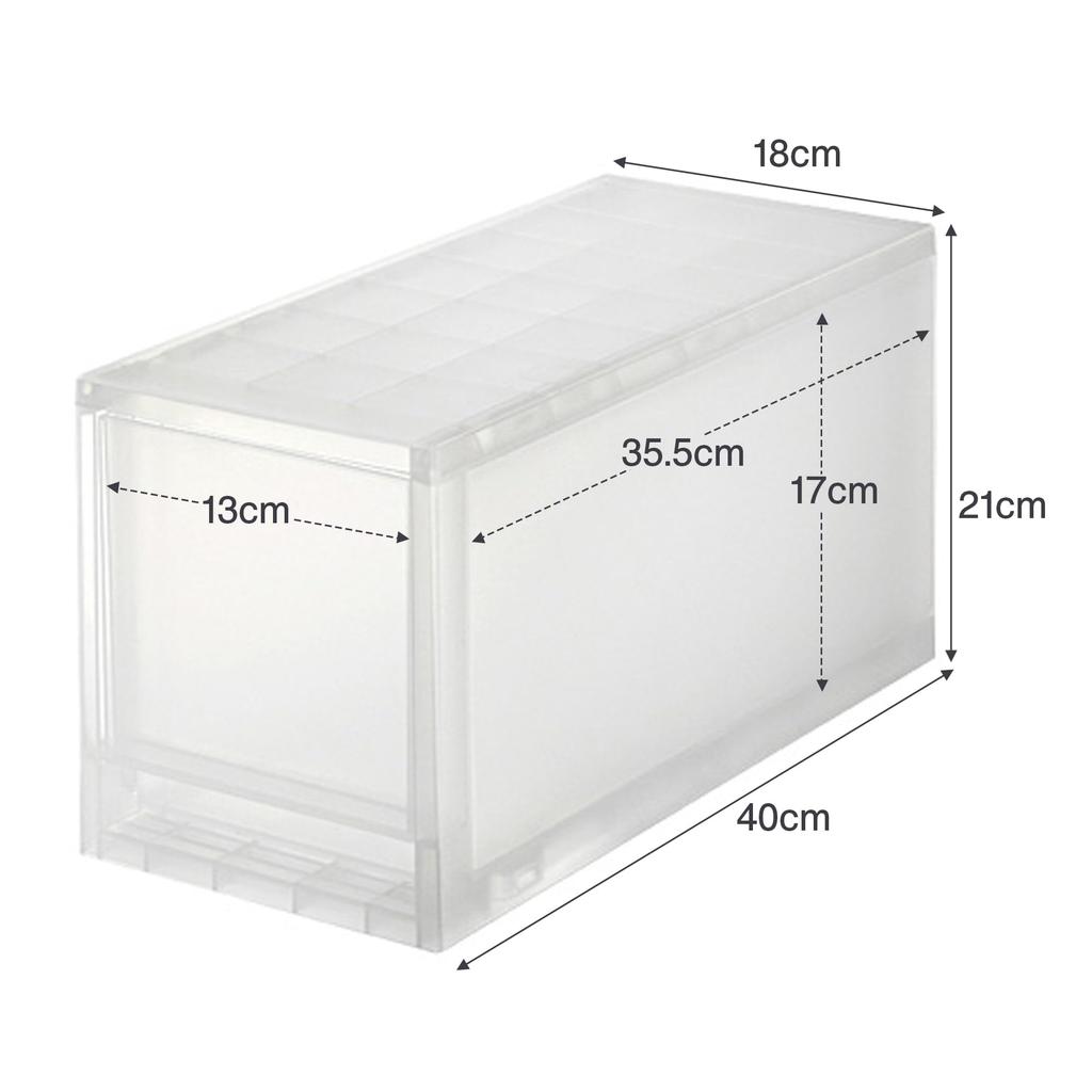 MUJI Polypropylene Storage Additional 83832162 Container, Unit, Medium,