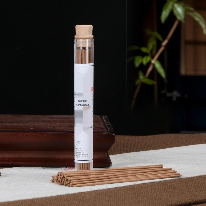 Douyin Bestseller: Sandalwood & Agarwood Incense Sticks with Osmanthus Scent, Heart Sutra Vertical Burner & Holder for Home