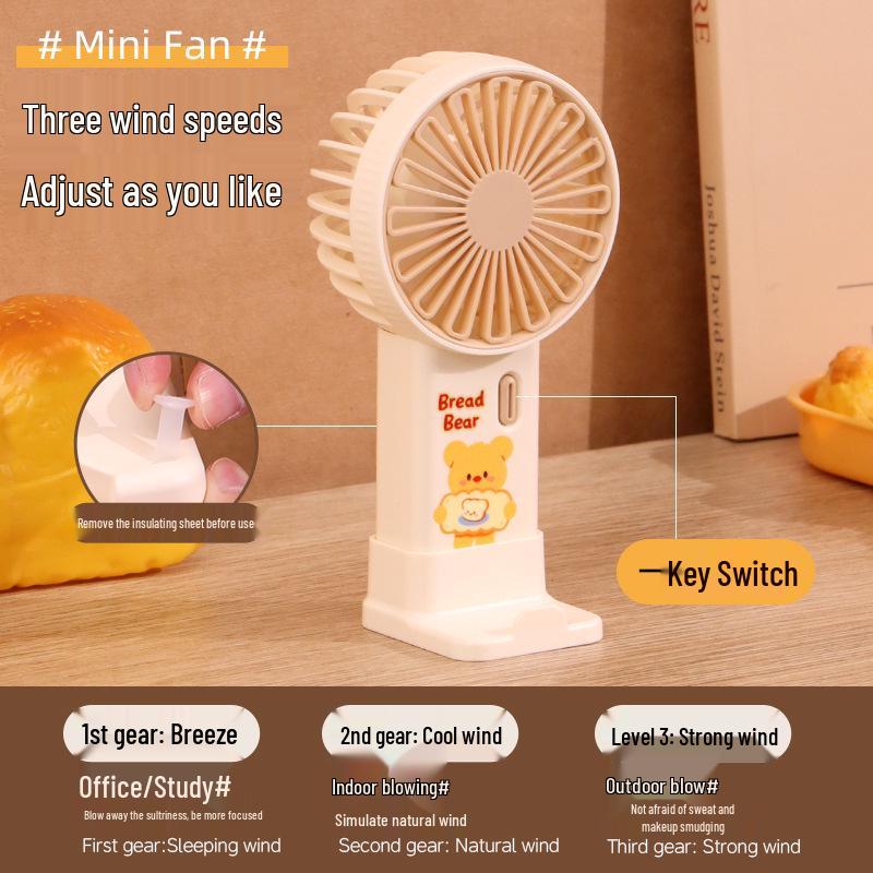 USB Mini Fan & Phone Holder: Portable Student & Children's Desktop and Handheld Fan