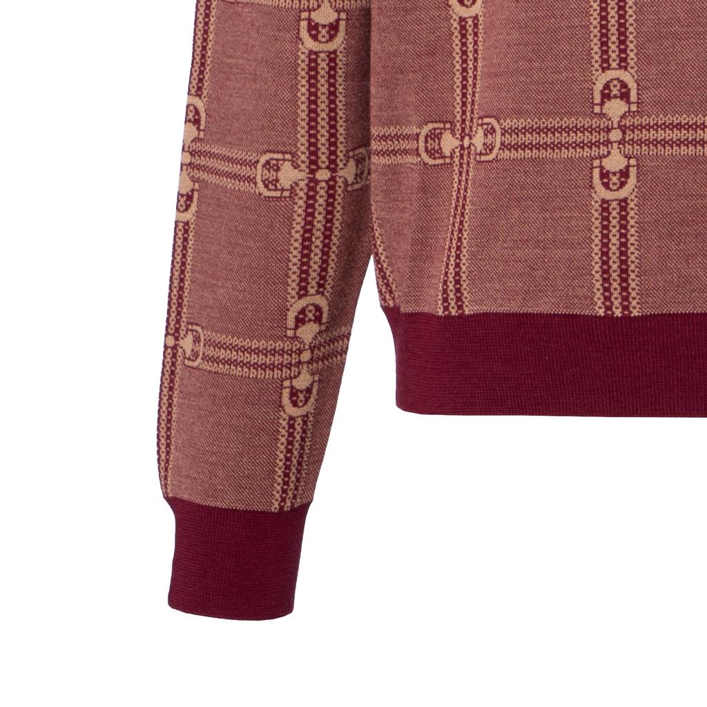 GUCCI Sweaters Men's Red V-neck Moderate Other 716358-XKCO0-6385