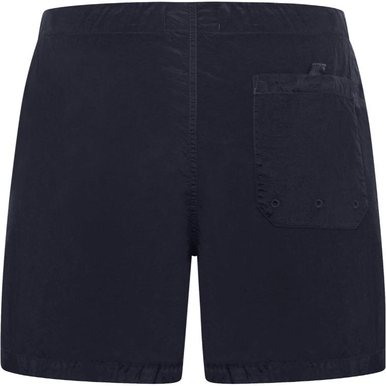 STONE ISLAND Slim Fit Metal Nylon Swim Trunks Navy Blue Men Streetwear 8015B0643-A0020