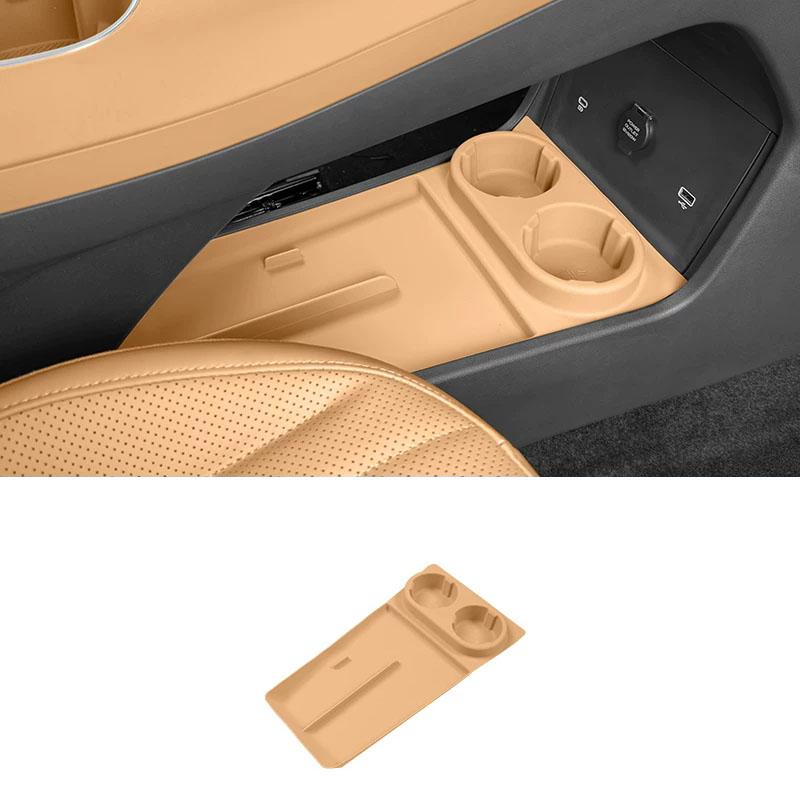 Nouveau Support Organisateur de Coussinet de Rangement pour Porte-Gobelet Inférieur en Silicone pour Contrôle Central de Voiture Geely Starray Em‑I Ex5 Emi Accessoires Intérieurs