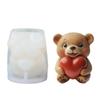 Detailed Balloon Bear Silicone Mould with Carving for Candle and Soap Making Enhances Artistic Value