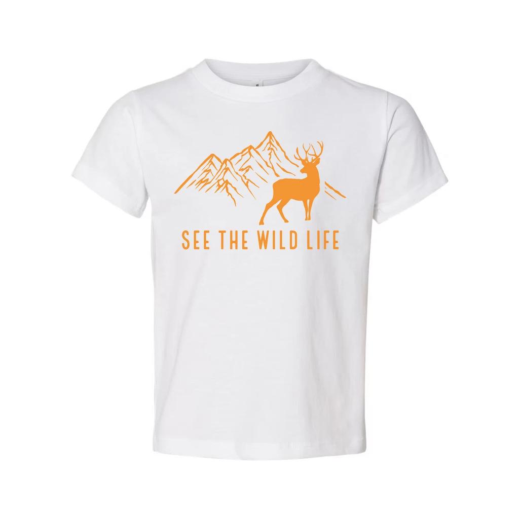 See The Wild Life Mountain Deer Graphic Unisex Outdoor T Shirt With Nature Adven