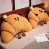 Cartoon Croissant Shape Cushion With Plush Cover For Bed Sofa Lounge
