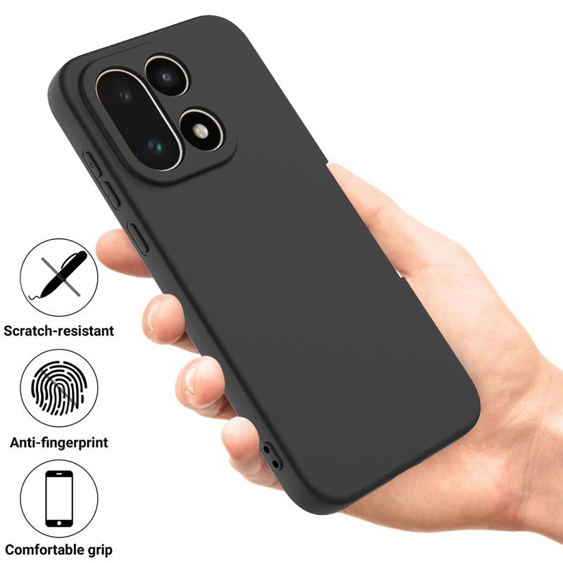 For OnePlus 15 Case Soft Premium Liquid Silicone Strap Cover with Flocking inside for One Plus 15