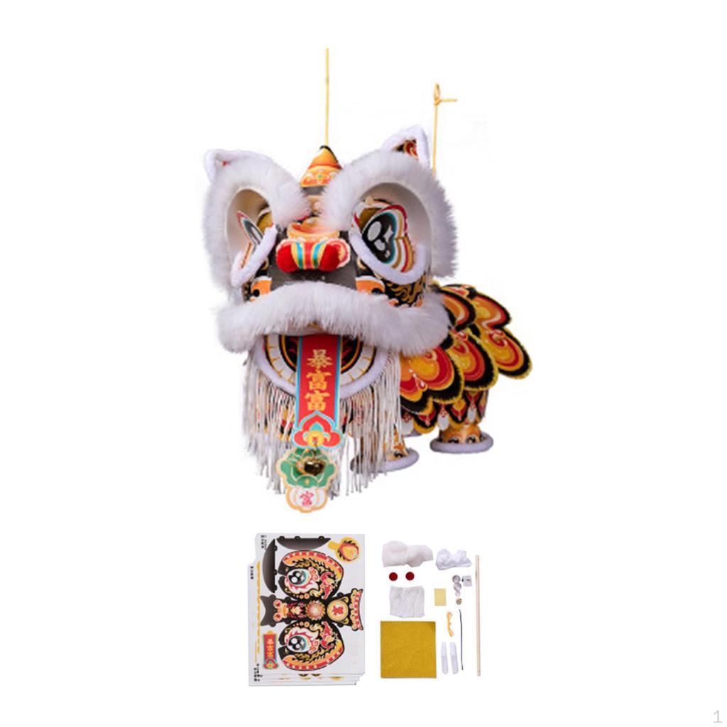 Lion Dance Lantern DIY Kit for Family Activity Props Lunar Year Festival
