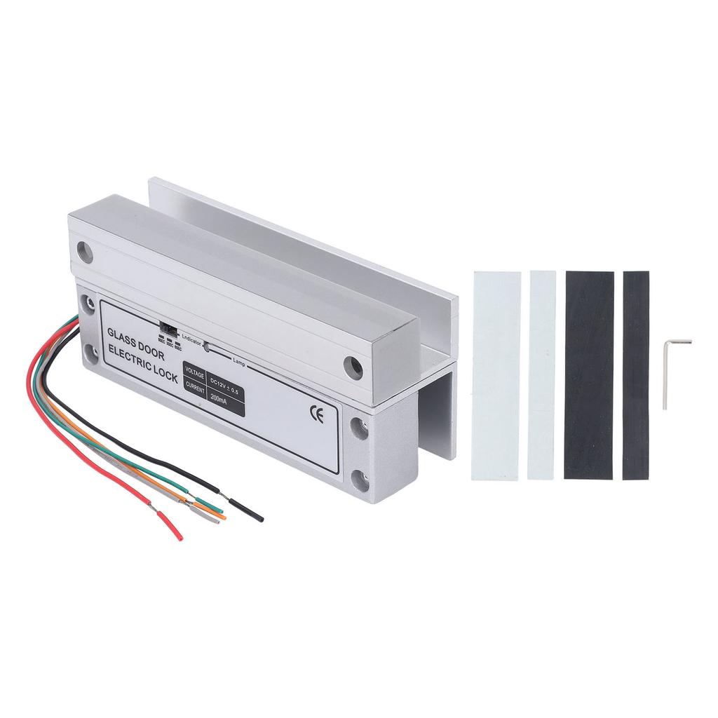 Glass Door Electric Bolt Lock with Feedback Signal DC 12V Fail Safe Door Access Control System for Right Side Frameless