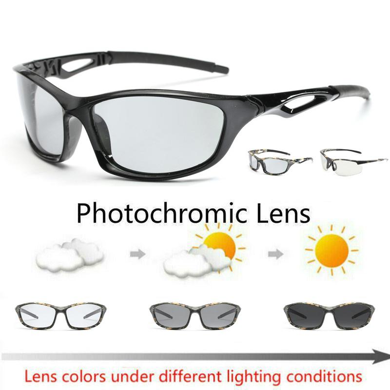 Comfortable Anti-glare Polarized Photochromic Sunglasses For Men With Uv400 Protection