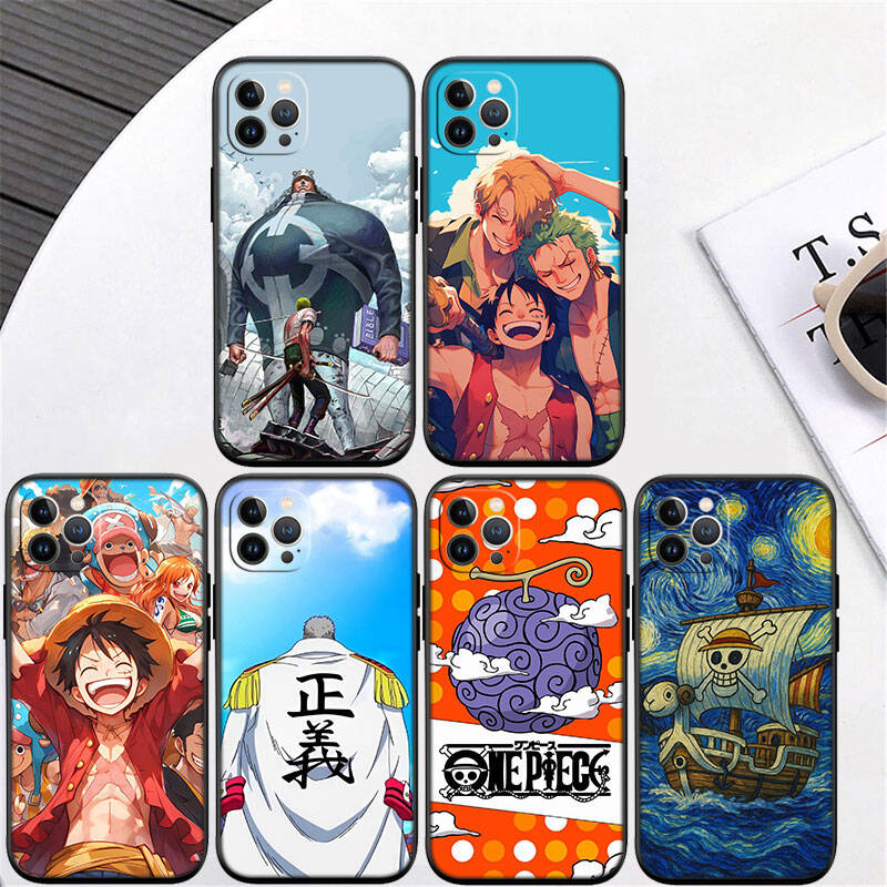 MH114 One Piece Cortoon Phone Shell Case for iPhone 7 8 11 12 13 14 15 16 17 16E XS Pro Max XR X SE Air