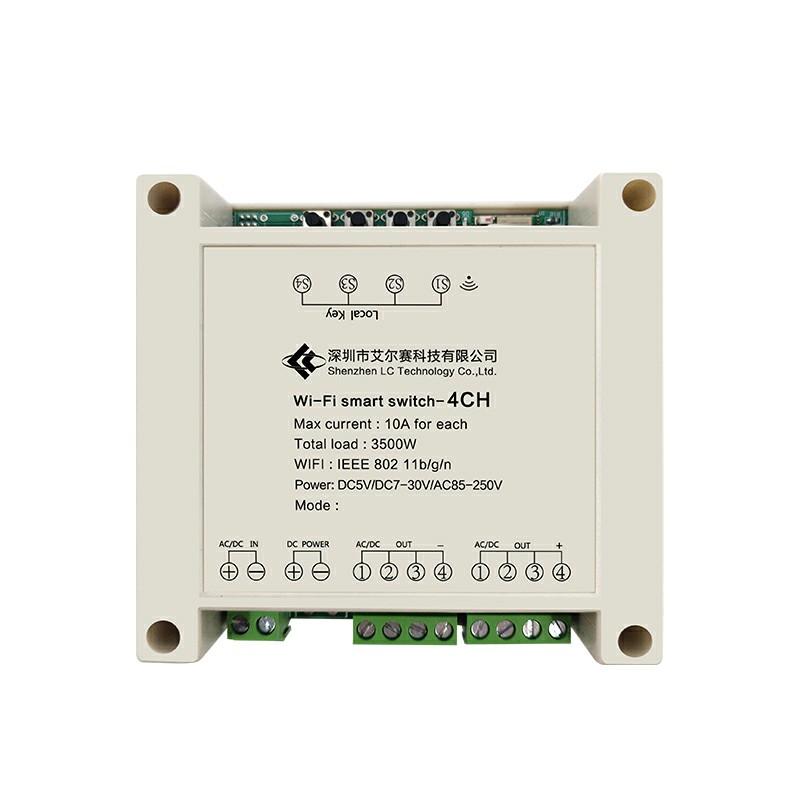 Tmall Genie eWeLink Four-Channel WiFi Remote Relay Phone APP Control Smart Switch DIY Accessory