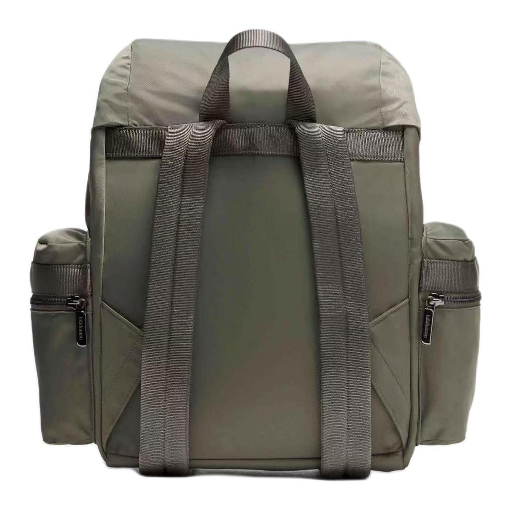 Lululemon Wunderlust 14L Unifarbener Minimalistischer Kordelzugverschluss Nylon Mini-Rucksack Unisex Rucksack Militärgrün LU9B23S-069345