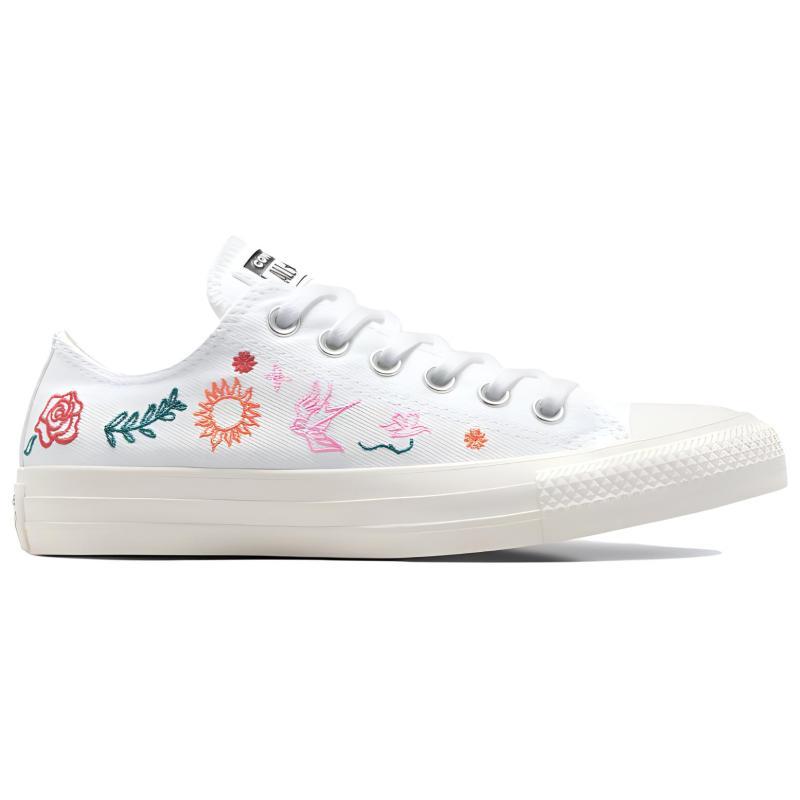 Converse Chuck Taylor All Star Comfortable & Versatile Non-Slip Shock Absorbing Low-Top Canvas Shoes Women's White