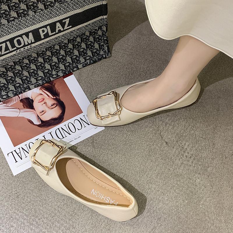 Fashion Shoes Woman Comfortable And Elegant Modis Soft Female Footwear Shallow Mouth All-Match Moccasin 2025 Summer New Dress Flat