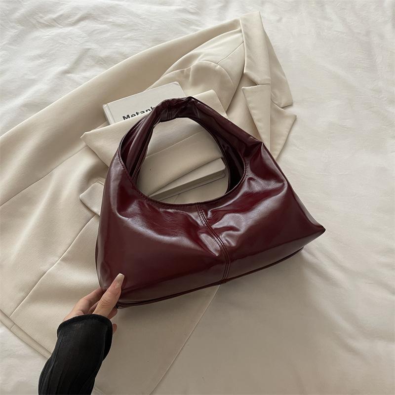 Vintage Commuter Large Capacity Korean Style Tote Single Shoulder Underarm Bag For Women