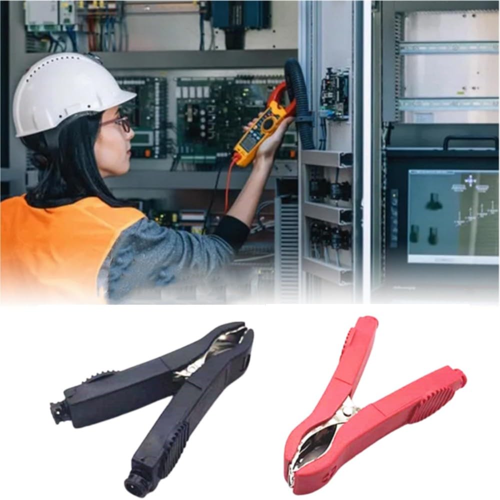 Alligator Clips 6 Pcs Voltage Test Clips 35A 78mm Alligator Clip Durable Insulated Voltage Tester
