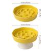 High Ceramic Slow-Feeding Food Bowl Scientific Slow-Eating Design For Digestion Modern Minimalist Home Decor Aesthetic