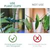 100 Stück Pflanzen-Befestigungsklammern, wiederverwendbare Halterungen für Gewächshäuser im Garten, zur Befestigung von Pflanzen, Ranken, Blumen, Sämlingen und Tomaten, zur Unterstützung von Gartenbedarf