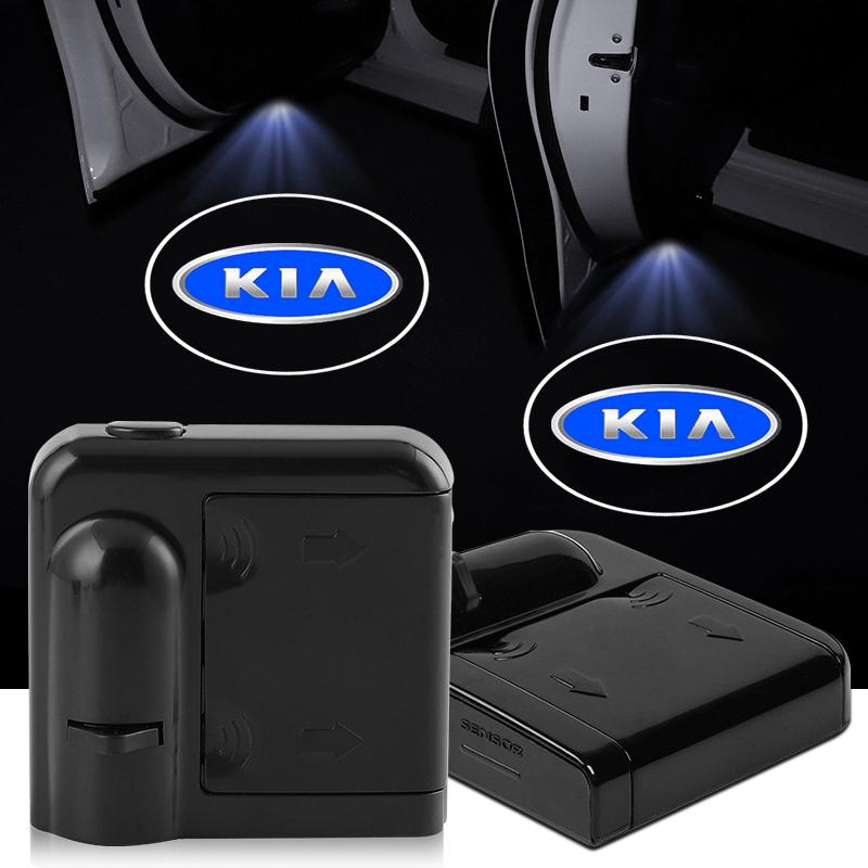 LED Car Door Welcome Light Laser Projector Logo Light For Kia Rio Ceed Sportage Cerato Soul Sorento K2 K5 Flip Car Accessories HW8