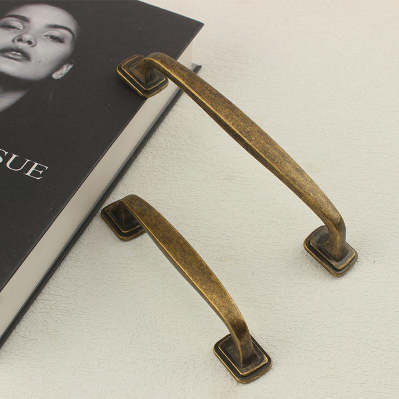 American Furniture Dresser Drawer Handle Kitchen Cabinet Bronze Closet Handle Wardrobe Door Aged Gold Bronze Handle Pulls