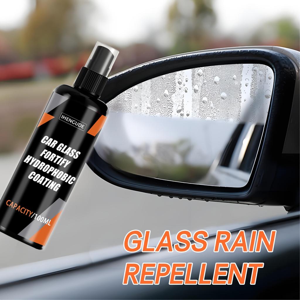 Car Glass Rain Repellent, Rearview Mirror Water Repellent Spray, Long-Lasting Rain Repellent for Car Front Windshield, Rearview Mirror Rain