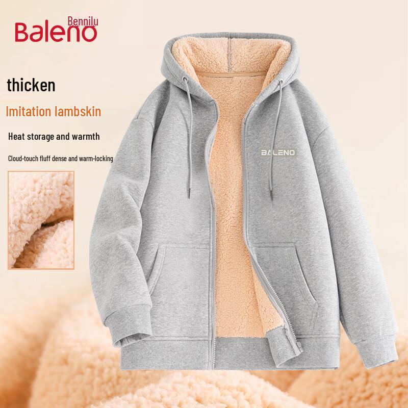 Baleno Men's Winter Fleece Lined Hoodie Jacket