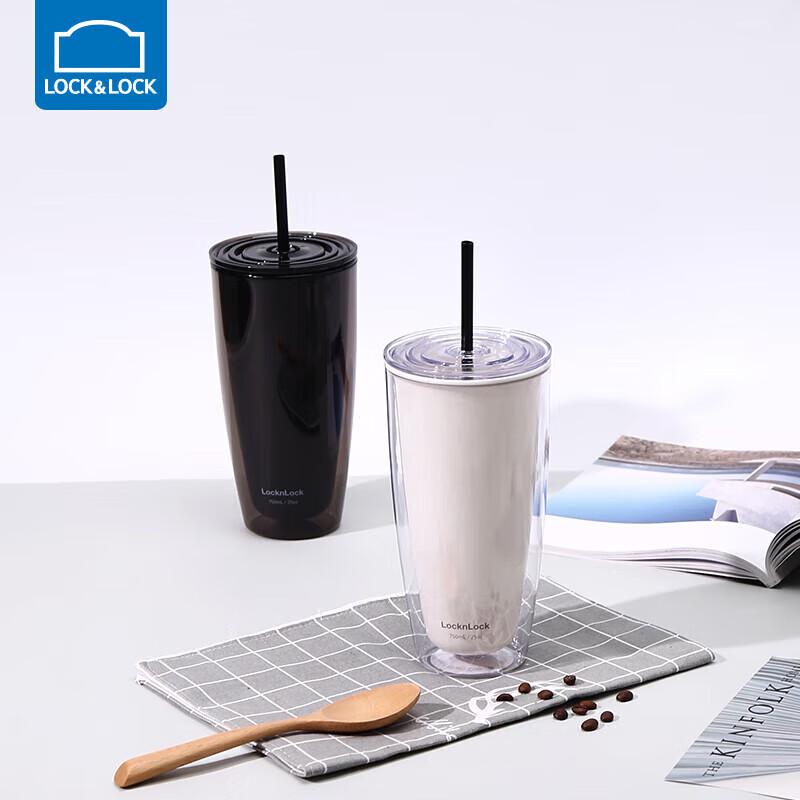 

LocknLock 750ml Insulated Stainless Steel Straw Tumbler