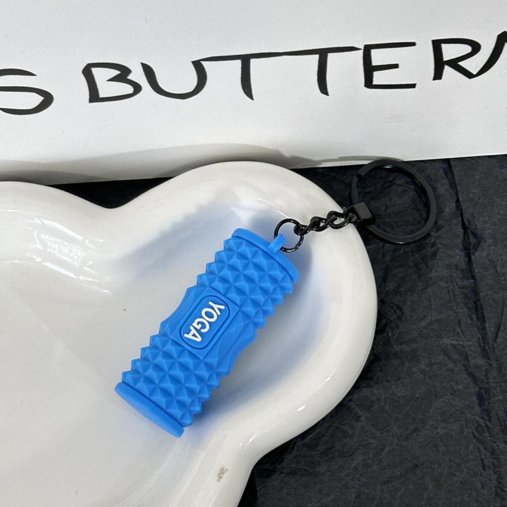 Miu Series Dumbbell Plate Keychain: Trendy Fitness Accessory & Sports Jewelry Gift