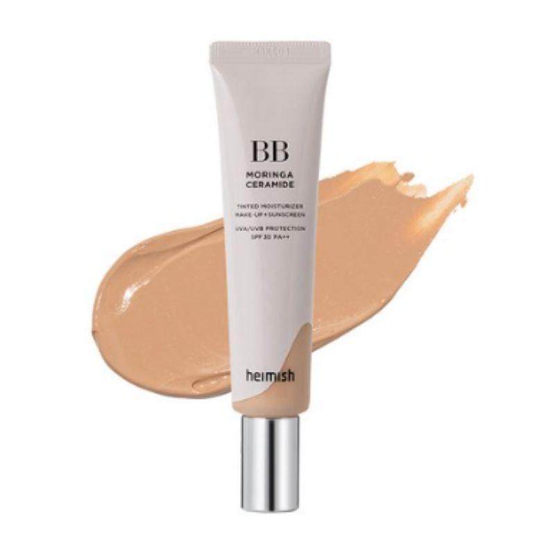 heimish Moringa Ceramide BB Cream SPF30 PA++ 30ml Hydrating Korean Foundation Natural Coverage Makeup