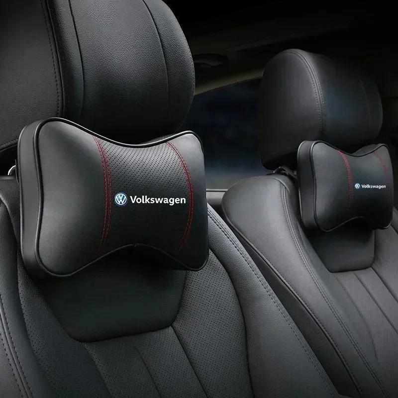 Car Seat Neck Pillow Headrest Rest Protection Shoulder Pad For Volkswagen VW GOLF 4 5 6 Polo Passat B5 B7 Touareg Bora Tiguan