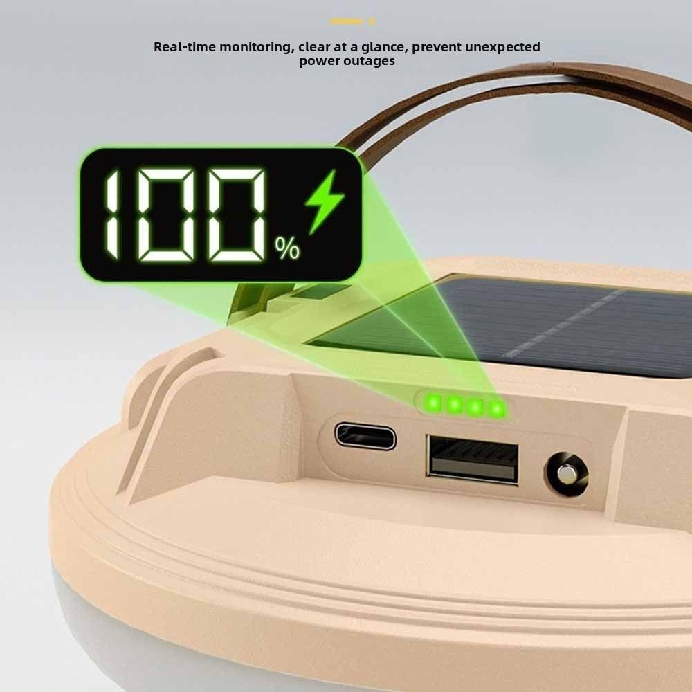 LED Light Source Solar LED Camping Light Hanging Hook Fast charging Hanging Tent Lights Adjustable Brightness