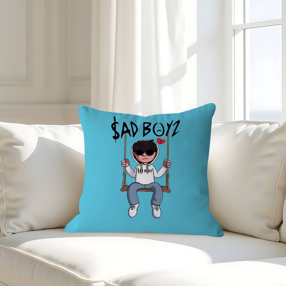 Sad Boyz Pillow Case Removable Washable Cushion Cover – All-Season Soft Linen