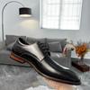 Fashion Fashion Pointed Handmade Shoes New Business Casual Leather Derby Shoes for Men's British Lace Up Cowhide Formal Wedding Shoes