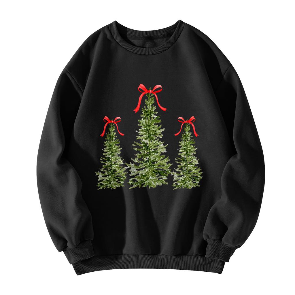 Women  Tops Women's Long Sleeve Sweatshirt Casual Crewneck Loose Fit Pollover Fleece Tops