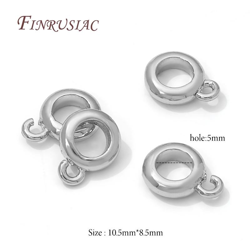 18K Vergoldete Ösen für Schmuck, Zubehör für Anhänger, Perlenabstandshalter, Anhängerhalter, Schmuckherstellungszubehör, Halskettenöse