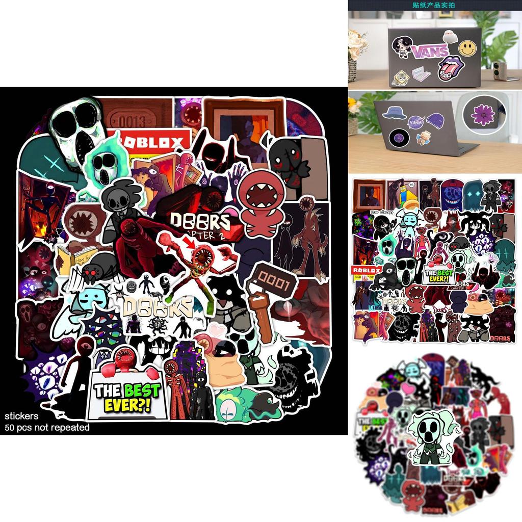 Doors Roblox Figure Stickers A Must-have For All Fans Of Blox And Players Set Of 50