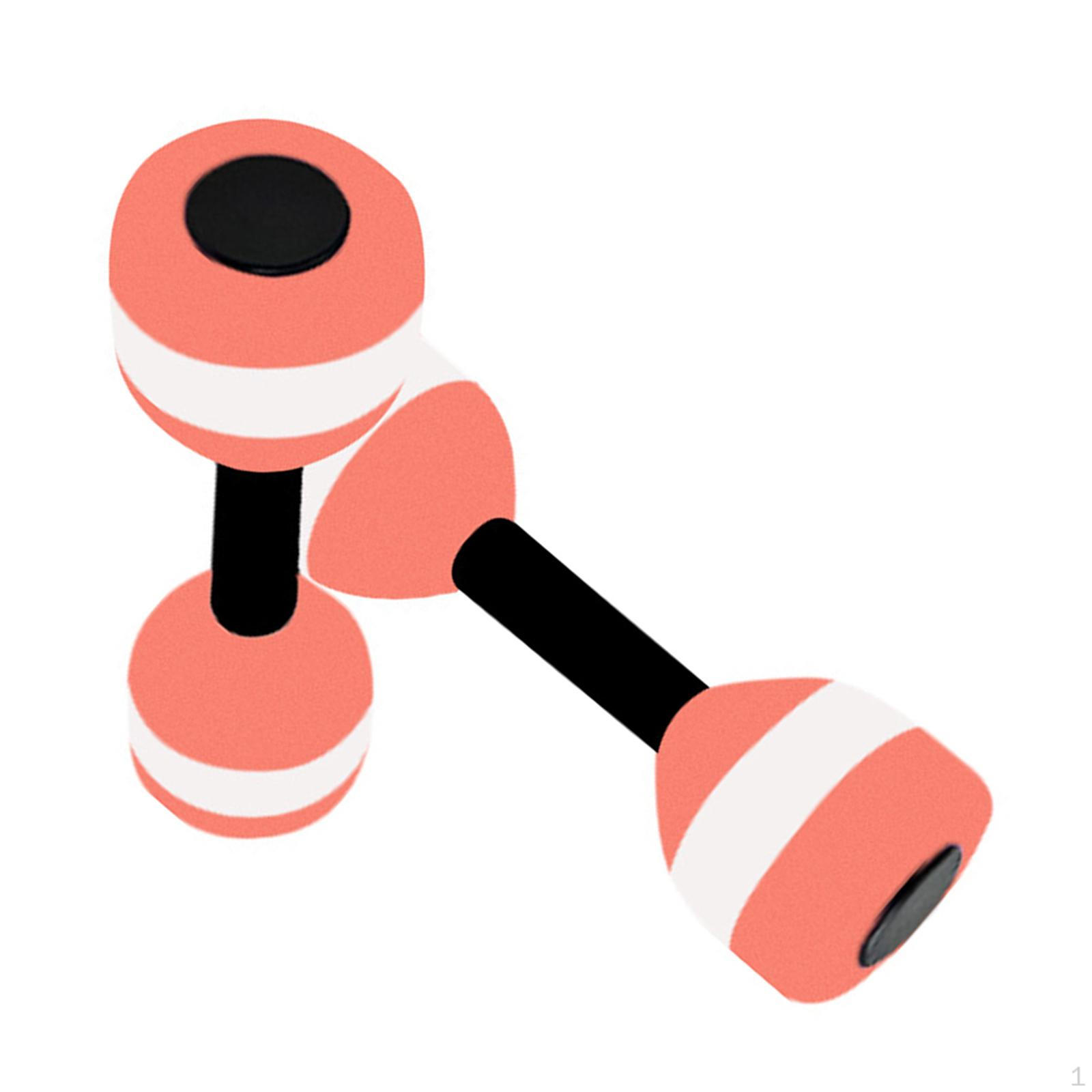 

2 Аквагантели для упражнений, Легкие и удобные для захвата, Бассейн, Поясница Pink