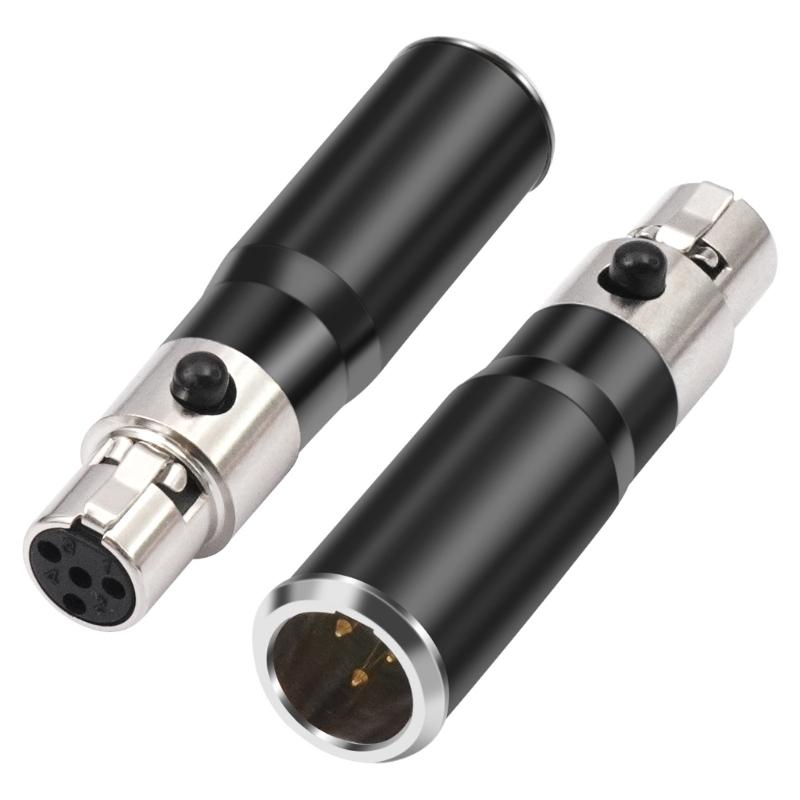 4Pin XLR Female 3Pin MIni XLR Male Converter Instantly Connection Easy to Use For Sound Cards Cameras Microphones
