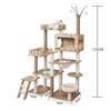 Large Wooden Cat Tree with Space Capsule & Scratcher