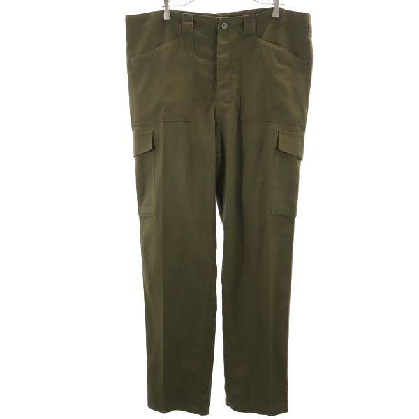 

Austrian Army 90s military cargo pants khaki Button fly Big size Men s Used