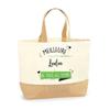Tote Bag - PLANETEE - Loulou Best of All Time - Beige Jute - Printed In France