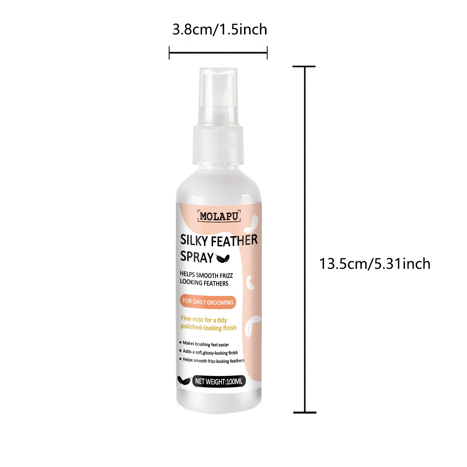 

Parrot Feather Care Spray (Suitable for Budgerigars and Cockatiels) - Bathing Spray for Feather Grooming, Makes Feathers Smooth and Shin