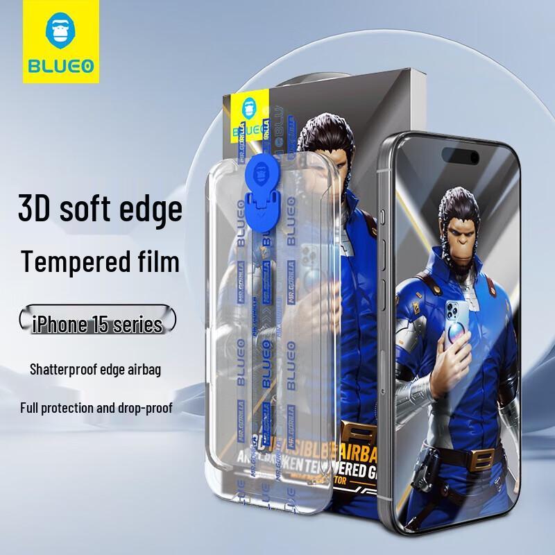 

Blue Gorilla Mr. Tempered Glass Screen Protector for iPhone 15 Plus
