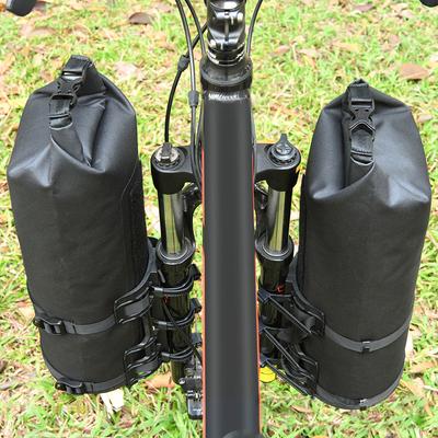 2 stücke 5L Fahrrad Gabel Tasche Wasserdichte Roll Top Dry Bag Fahrrad Gabel Tasche Radfahren Pack Bike Pannier