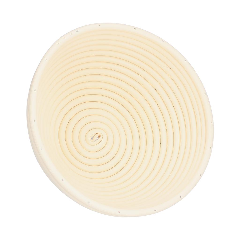 Washable Bread Fermentation Basket Innovative Shape Baking Basket for Kitchen Home Bakery Beige Rond 20x8cm