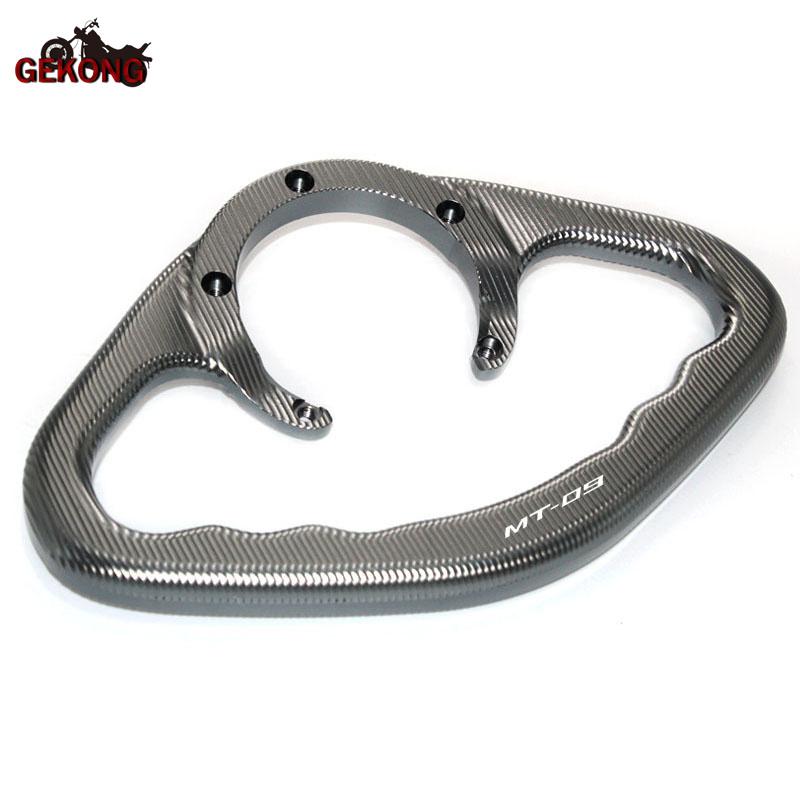 Motorcycle Passenger Handgrips Hand Grip Tank Grab Bar Handle For YAMAHA MT-09 MT09 MT 09 2014 2015 2016