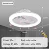 Modern Design E27 Simple Practical Indoor Multifunction Suspension Smart Fan Light 30w Remote control 2 in 1 LED Fan Light