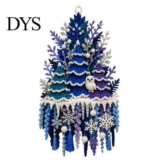Feiertags-Türhänger DIY Saisonales Häkel-Hänger-Set, 3D-Wichtel Gestrickte Hängedekoration Projekte Basteln, Handgefertigtes Ornament für Anfänger